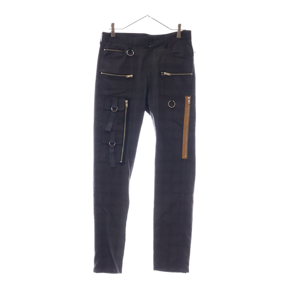 UNDERCOVER(アンダーカバー) 19SS ジップボンテージスリムストレッチ スキニーパンツ ブラック UCW4512-3