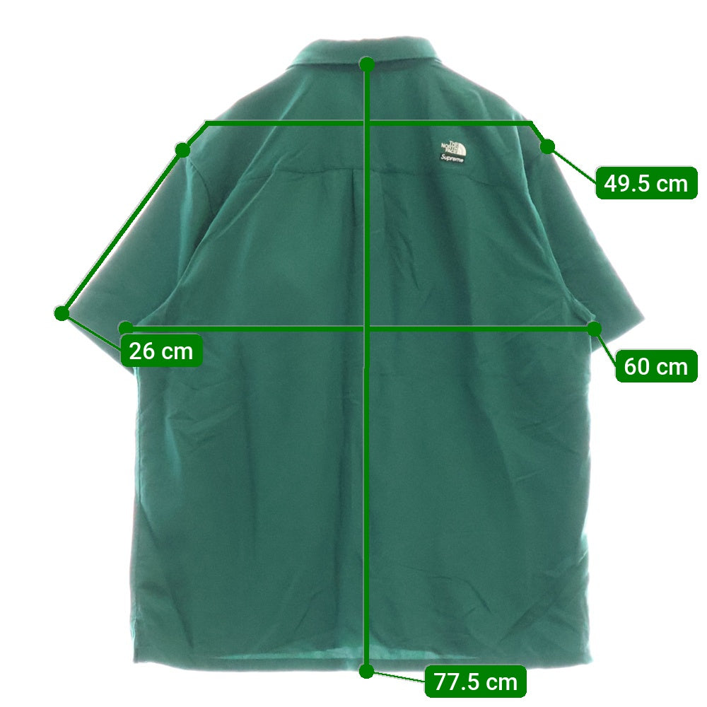 SUPREME(シュプリーム) 22SS Trekking S/S Shirt トレッキングショートスリーブシャツ グリーン NR02211I
