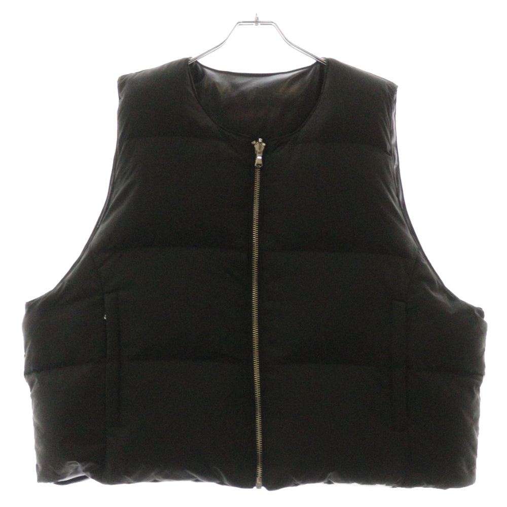 MLVINCE(メルヴィンス) LIMONTA REVERSIBLE DOWN VEST BLACK リバーシブル リモンタダウンベスト ライトアウター ブラック