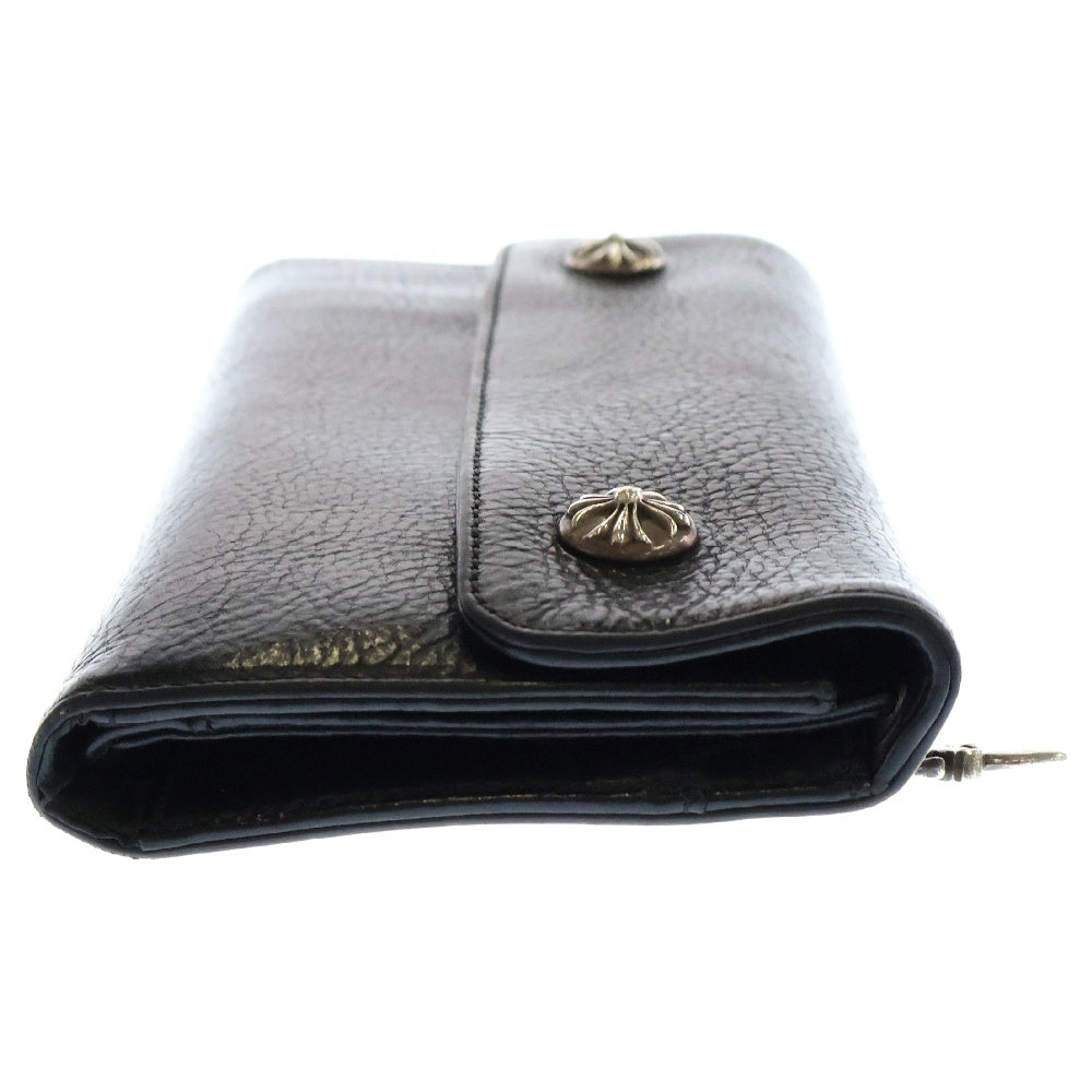 CHROME HEARTS(クロムハーツ) WAVE ウェーブ レザーウォレット 財布 ブラック BCA375