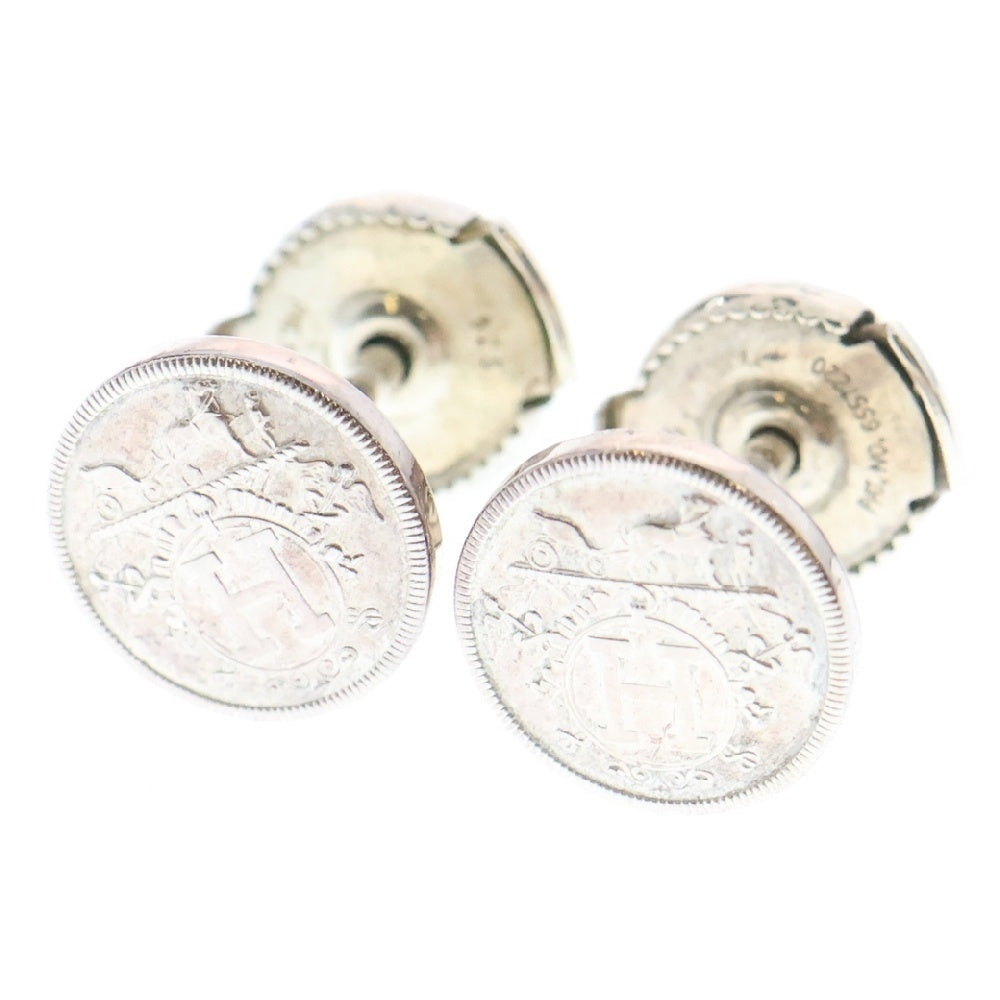 HERMES(エルメス) エクスリブリス TPM 両耳 ピアス シルバー