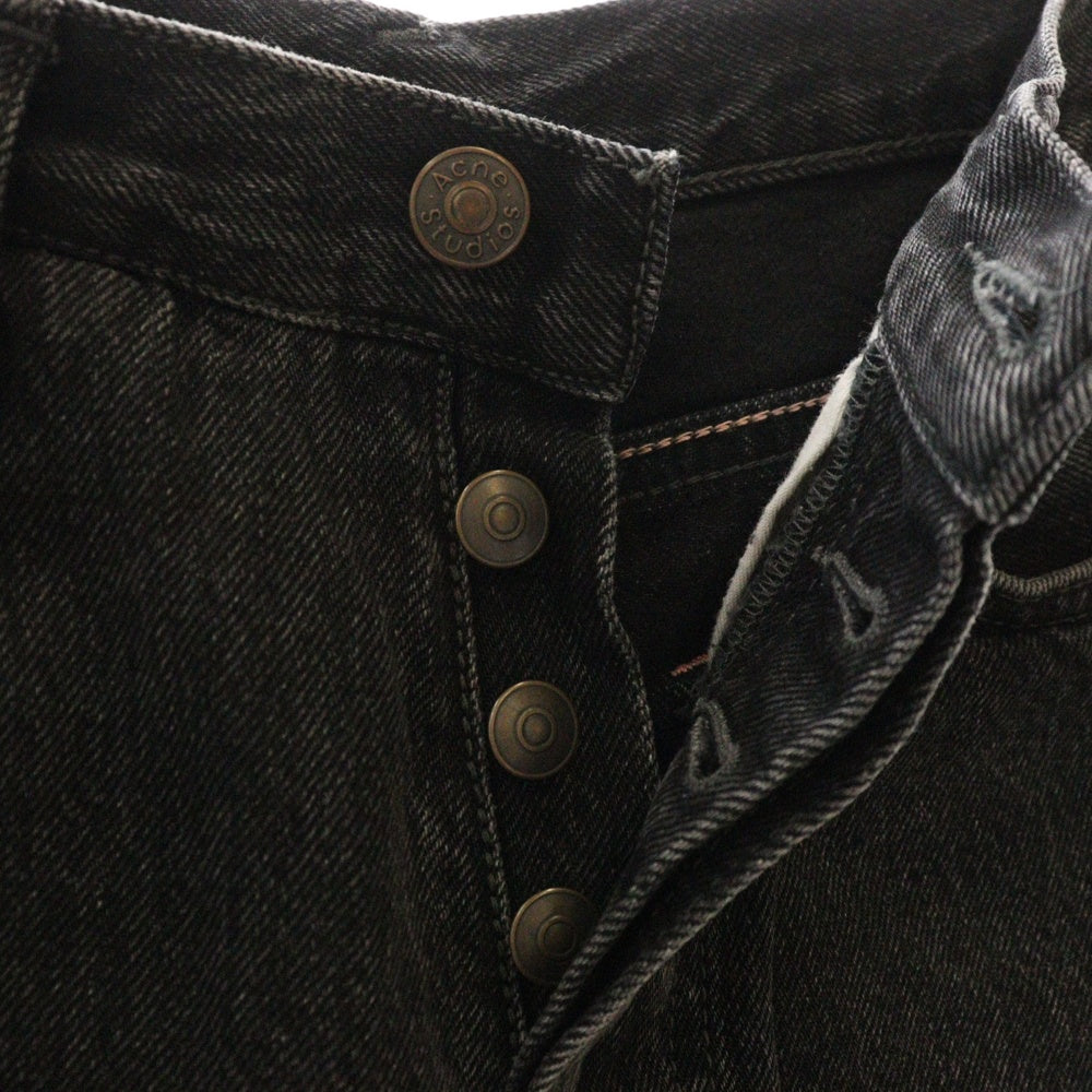 Acne Studios(アクネ ストゥディオズ) BOOTCUT FIT DENIM PANTS ブーツカットフレア ブラックデニムパンツ ブラック B00272-