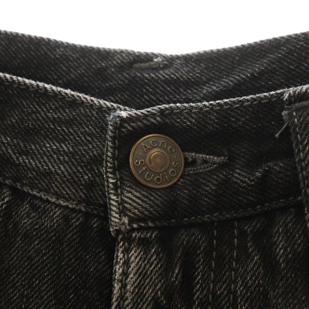 Acne Studios(アクネ ストゥディオズ) BOOTCUT FIT DENIM PANTS ブーツカットフレア ブラックデニムパンツ ブラック B00272-