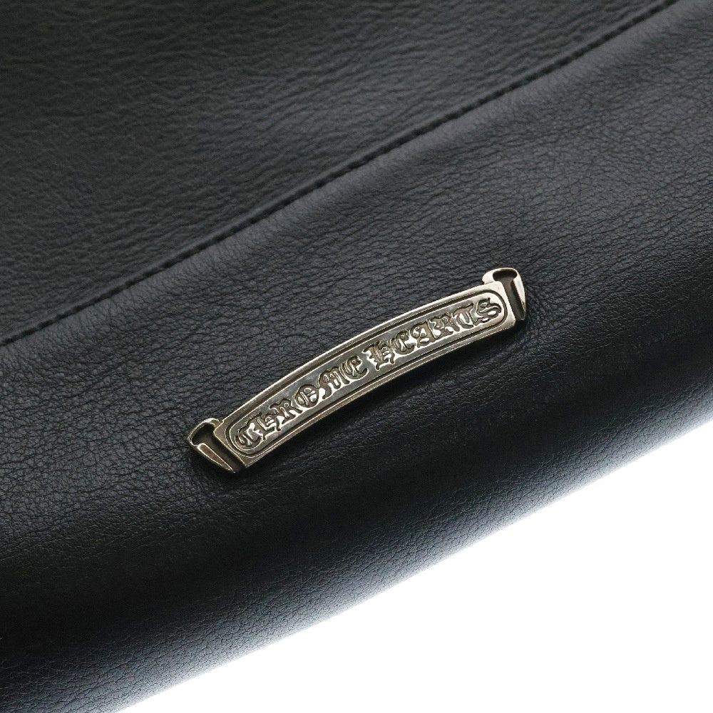 CHROME HEARTS(クロムハーツ) セメタリークロスパッチ レザートートバッグ ブラック/ホワイト/レッド