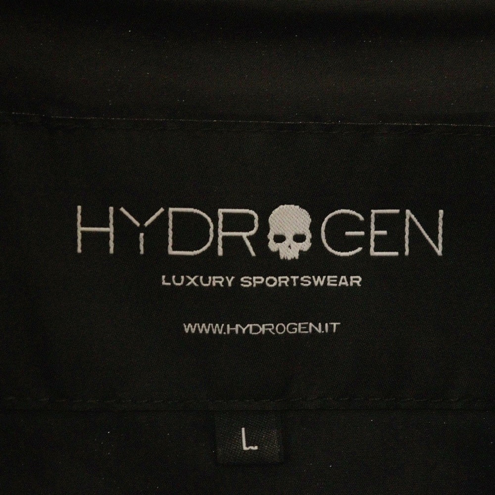 HYDROGEN(ハイドロゲン) ロゴ ワッペン付き 迷彩柄 MA-1 ジップアップ ジャケット グリーン/ブラウン