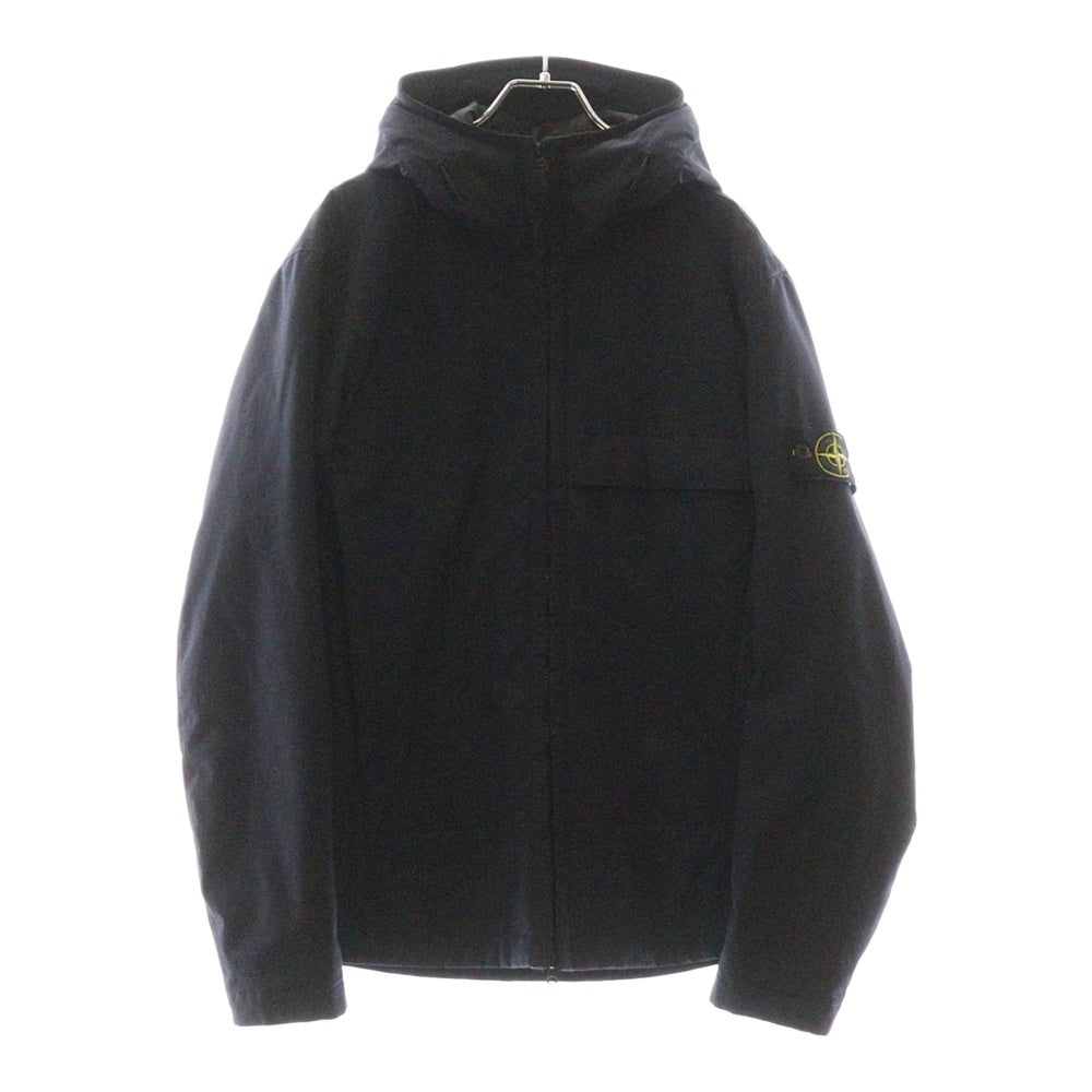 STONE ISLAND(ストーンアイランド) ロゴワッペン付き ジップアップ ダウンジャケット ネイビー 771540527