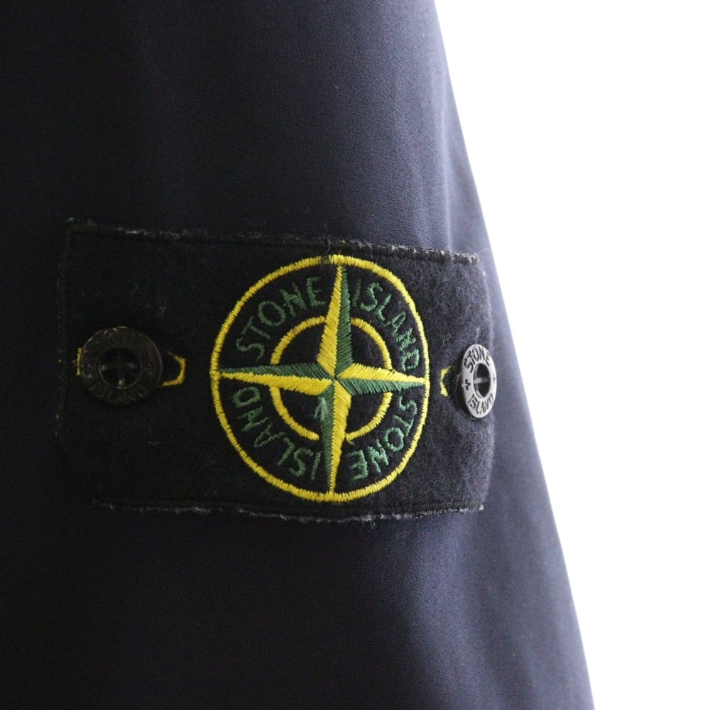 STONE ISLAND(ストーンアイランド) ロゴワッペン付き ジップアップ ダウンジャケット ネイビー 771540527