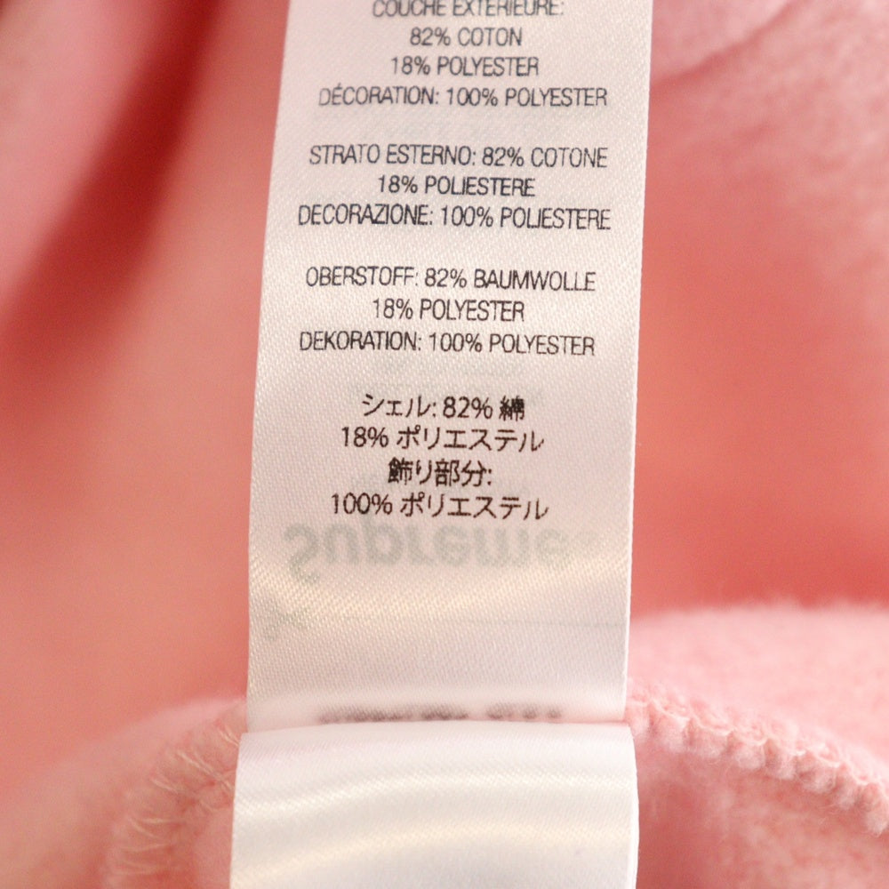 SUPREME(シュプリーム) 24AW ×Mitchell & Ness NCAA Hooded Sweatshirt ミッシェルアンドネス ワッペン付き プルオーバーパーカー ピンク