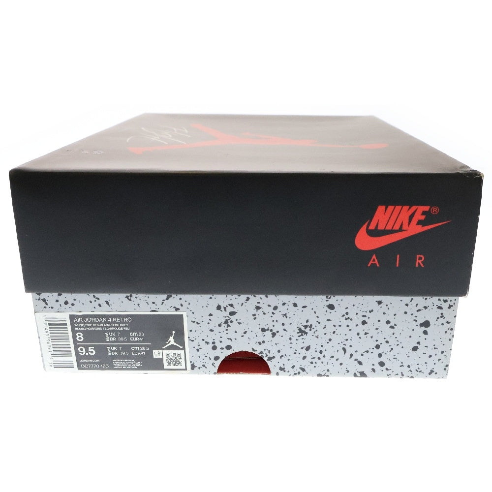 NIKE(ナイキ) Air Jordan 4 Retro OG Fire Red エアジョーダン4 レトロ OG ファイヤーレッド ハイカットスニーカー US8/26cm DC7770-160