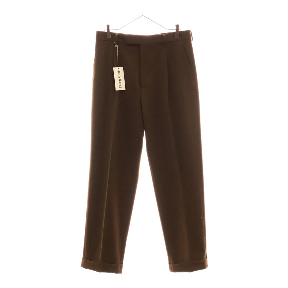 WACKO MARIA(ワコマリア) 24AW PLEATED TROUSERS PANTS ビッグシルエット スラックスパンツ ブラウン 24FWE-WMP-TR01