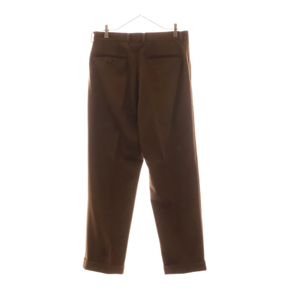 WACKO MARIA(ワコマリア) 24AW PLEATED TROUSERS PANTS ビッグシルエット スラックスパンツ ブラウン 24FWE-WMP-TR01