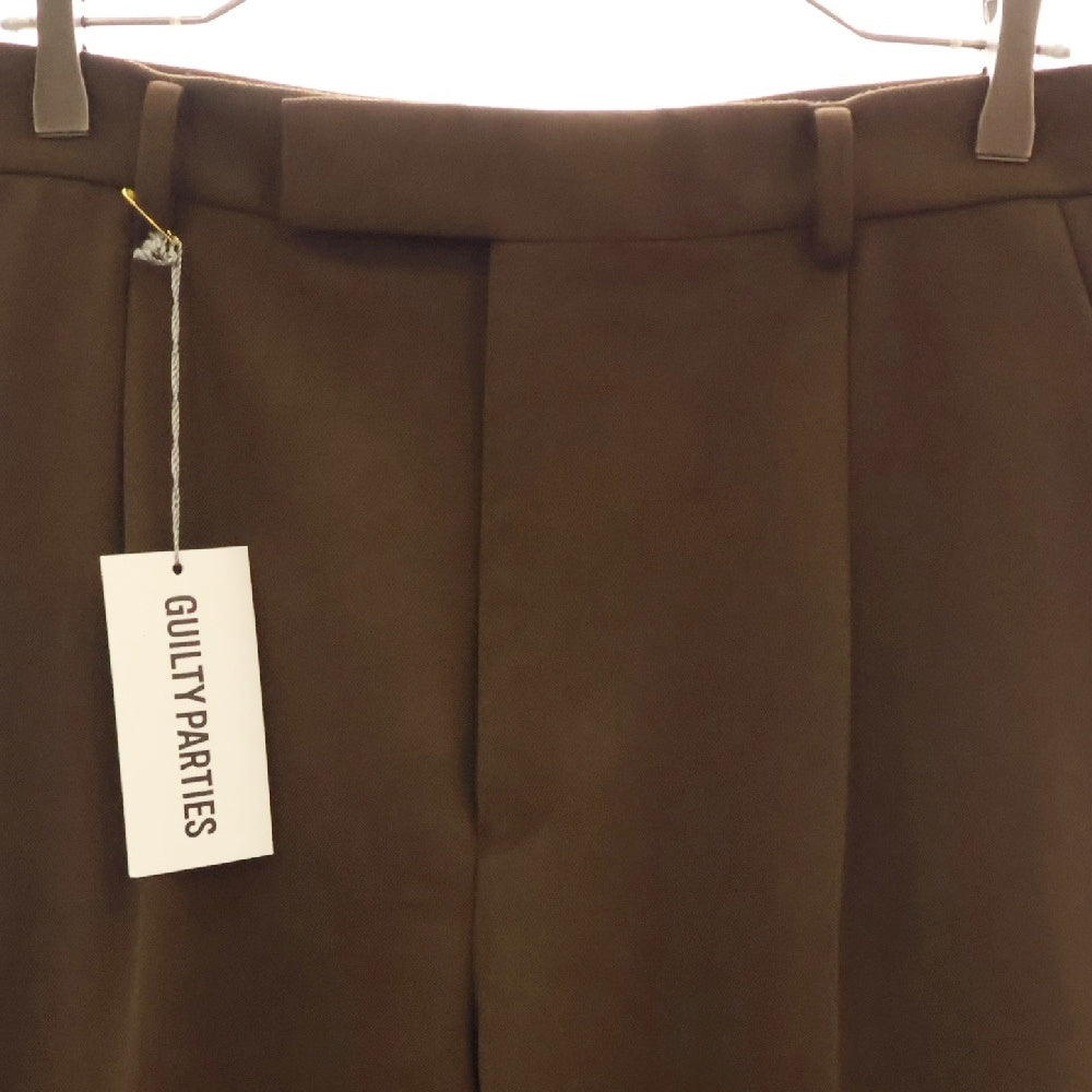 WACKO MARIA(ワコマリア) 24AW PLEATED TROUSERS PANTS ビッグシルエット スラックスパンツ ブラウン 24FWE-WMP-TR01