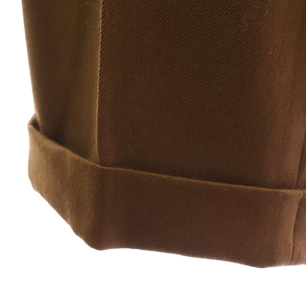 WACKO MARIA(ワコマリア) 24AW PLEATED TROUSERS PANTS ビッグシルエット スラックスパンツ ブラウン 24FWE-WMP-TR01