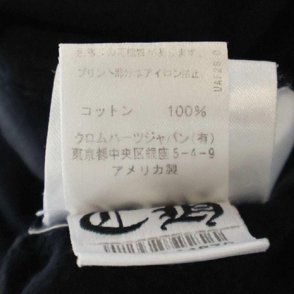 CHROME HEARTS(クロムハーツ) USA Logo S/S TEE スクロールロゴプリントクルーネック半袖Tシャツ ブラック 2212-304-0070