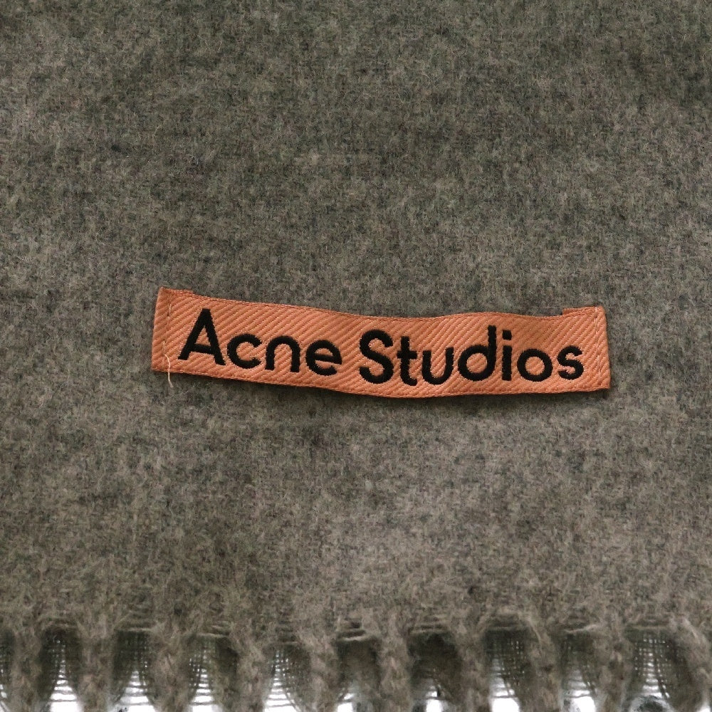 Acne Studios(アクネ ストゥディオズ) フリンジ ウール スカーフ マフラー グレー CA0102