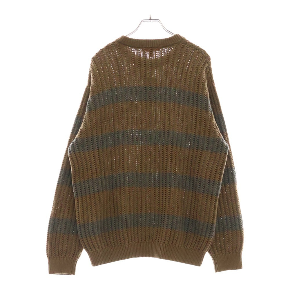 SUPREME(シュプリーム) 25SS Loose Gauge Stripe Small Box Sweater ルーズゲージストライプ スモールボックスセーター ブラウン