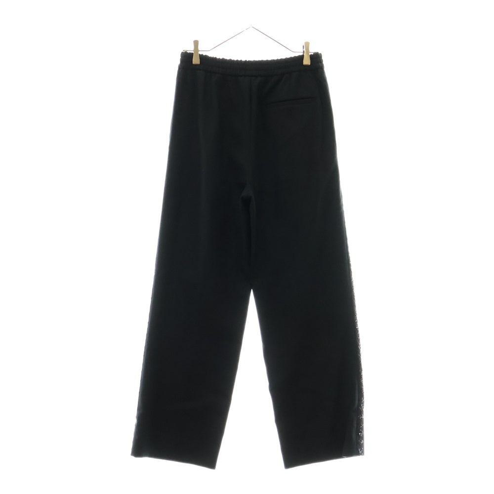 LOUIS VUITTON(ルイヴィトン) 23SS スパンコール装飾サイドライン ウールイージースラックスパンツ ブラック RM231F OF6 HOFP1W