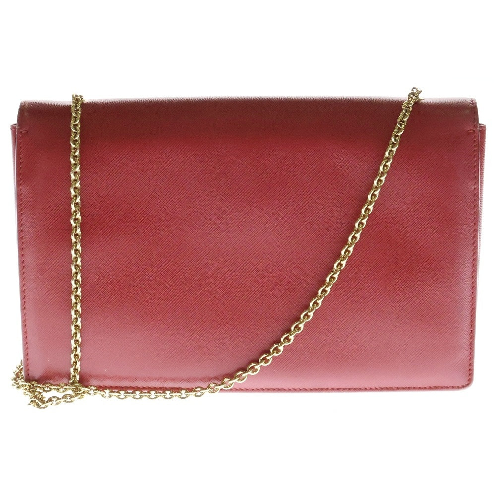Salvatore Ferragamo(サルヴァトーレ フェラガモ) ヴァラリボン チェーンショルダーバッグ レッド