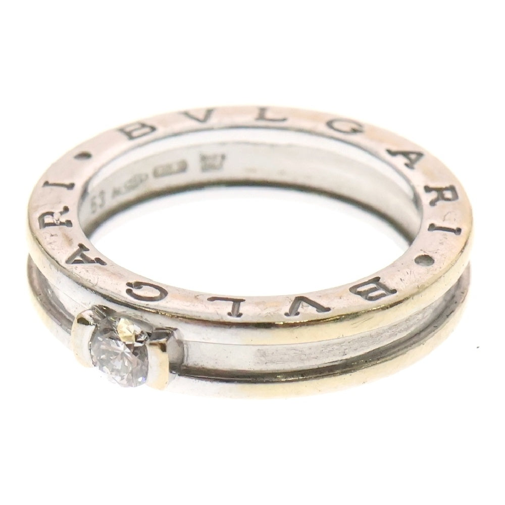 BVLGARI(ブルガリ) B-Zero 1 Au750 ワンポイントダイヤ ホワイトゴールド リング