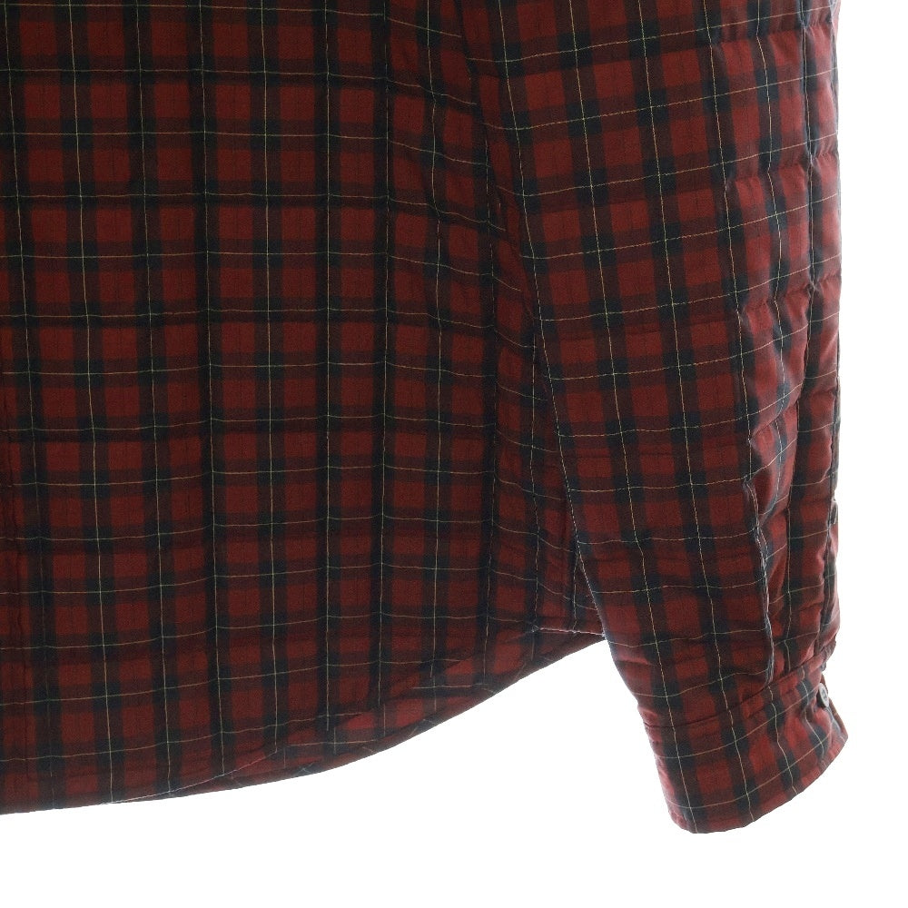 BALENCIAGA(バレンシアガ) オーバーサイズ 中綿入りチェックシャツジャケット レッド 681456 TLO15