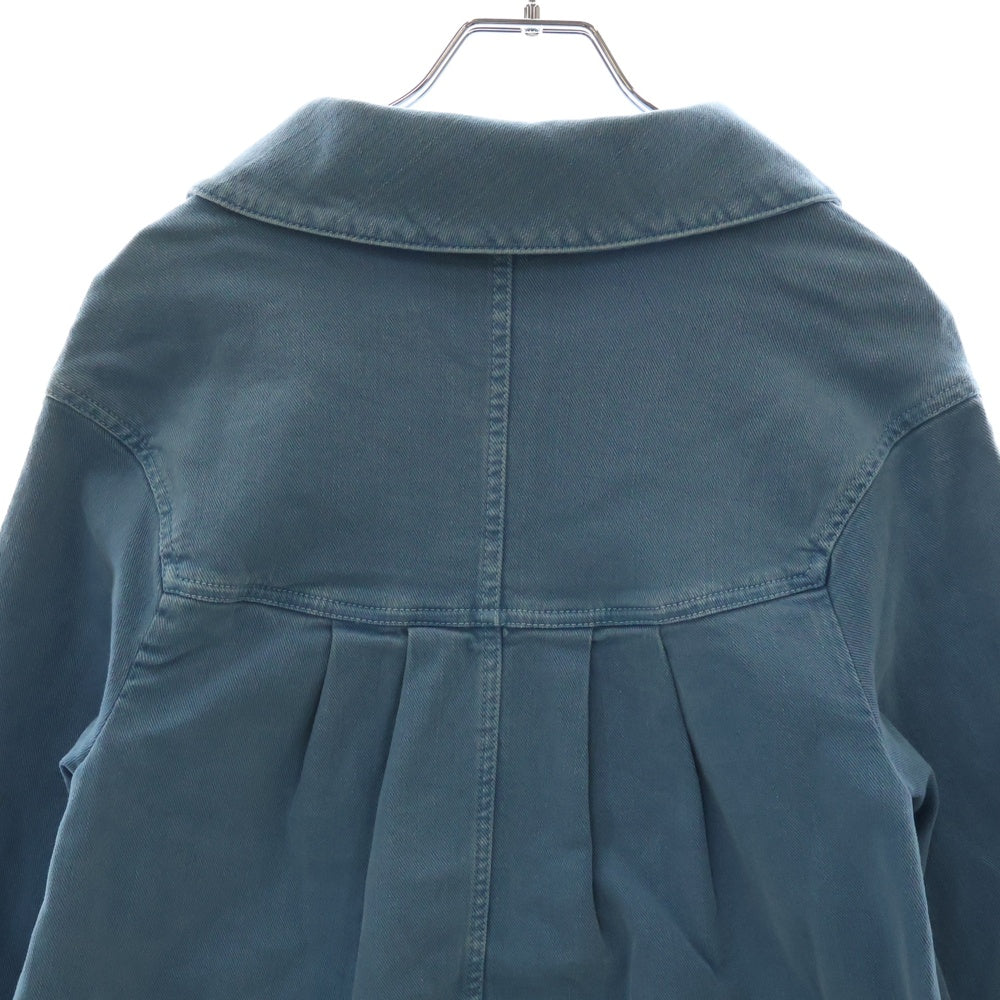 CHANEL(シャネル) デニム素材 ココマークボタン ジップアップドレス ワンピース レディース ブルー P56543V42677