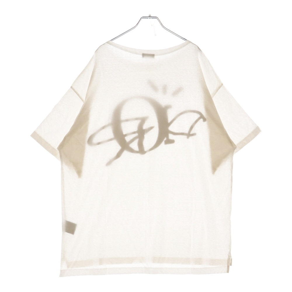 DIOR(ディオール) 22AW ×Travis Scott Cactus Jack カクタスジャック フロントプリント クルーネック 半袖Tシャツ ホワイト 283J632A0752