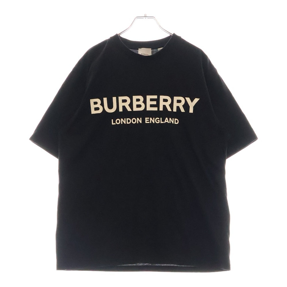 BURBERRY(バーバリー) ロゴプリント 半袖カットソー Tシャツ ブラック 8026016