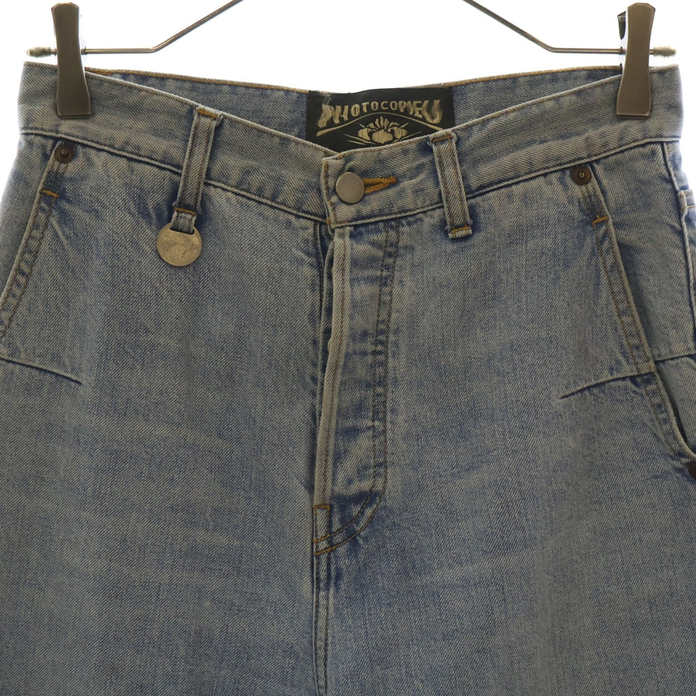 PHOTOCOPIEU(フォトコピュー) STRAIGHT LEG CROPPED JEANS ストレート デニムパンツ インディゴ MOD 212DPN レディース