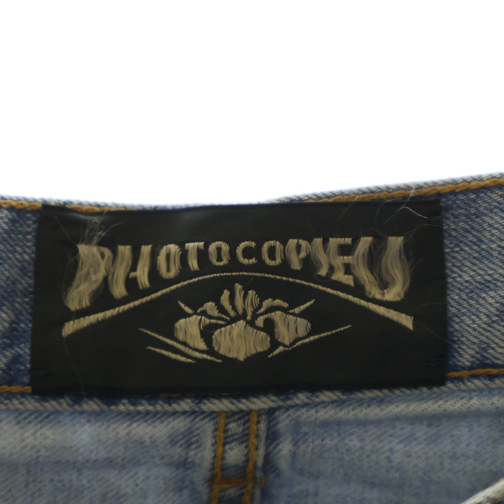 PHOTOCOPIEU(フォトコピュー) STRAIGHT LEG CROPPED JEANS ストレート デニムパンツ インディゴ MOD 212DPN レディース