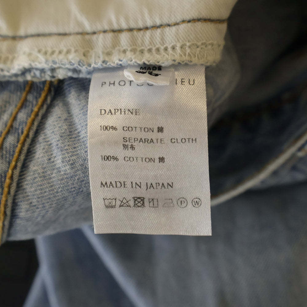 PHOTOCOPIEU(フォトコピュー) STRAIGHT LEG CROPPED JEANS ストレート デニムパンツ インディゴ MOD 212DPN レディース