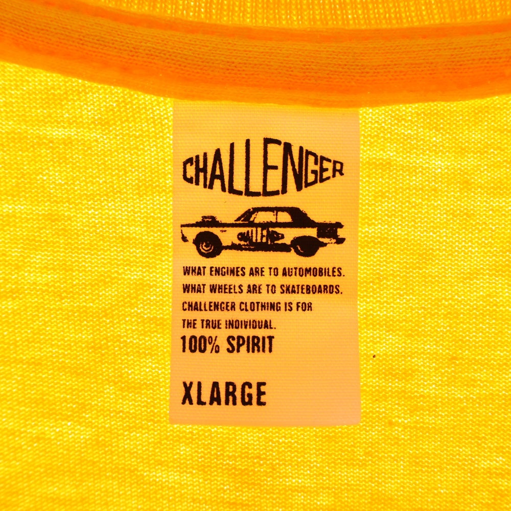 CHALLENGER(チャレンジャー) BD 2023 TOUR TEE 両面プリント クルーネック半袖Tシャツ イエロー CLG-TS-023-040