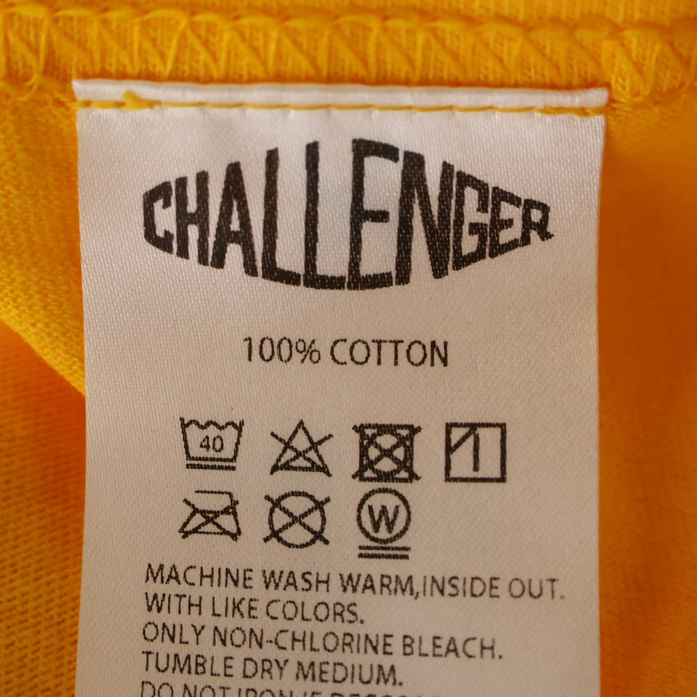 CHALLENGER(チャレンジャー) BD 2023 TOUR TEE 両面プリント クルーネック半袖Tシャツ イエロー CLG-TS-023-040