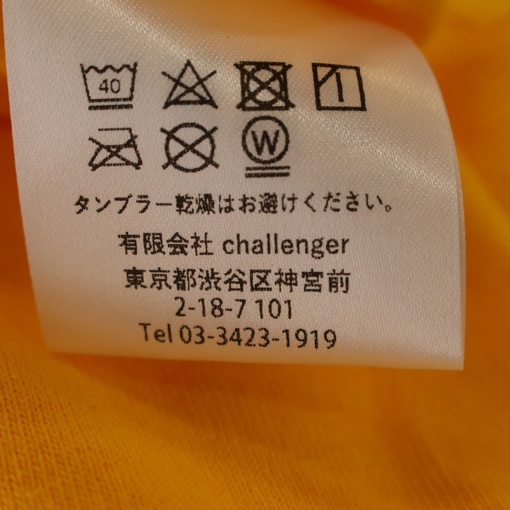 CHALLENGER(チャレンジャー) BD 2023 TOUR TEE 両面プリント クルーネック半袖Tシャツ イエロー CLG-TS-023-040