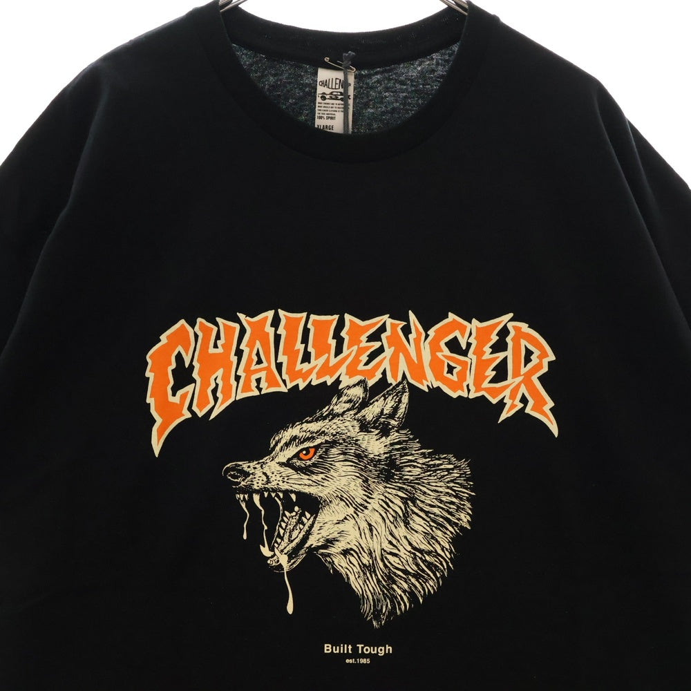 CHALLENGER(チャレンジャー) ZOMBIE WOLF TEE ゾンビウルフ プリントTシャツ プリントTシャツ CLG-TS-023-007 ブラック
