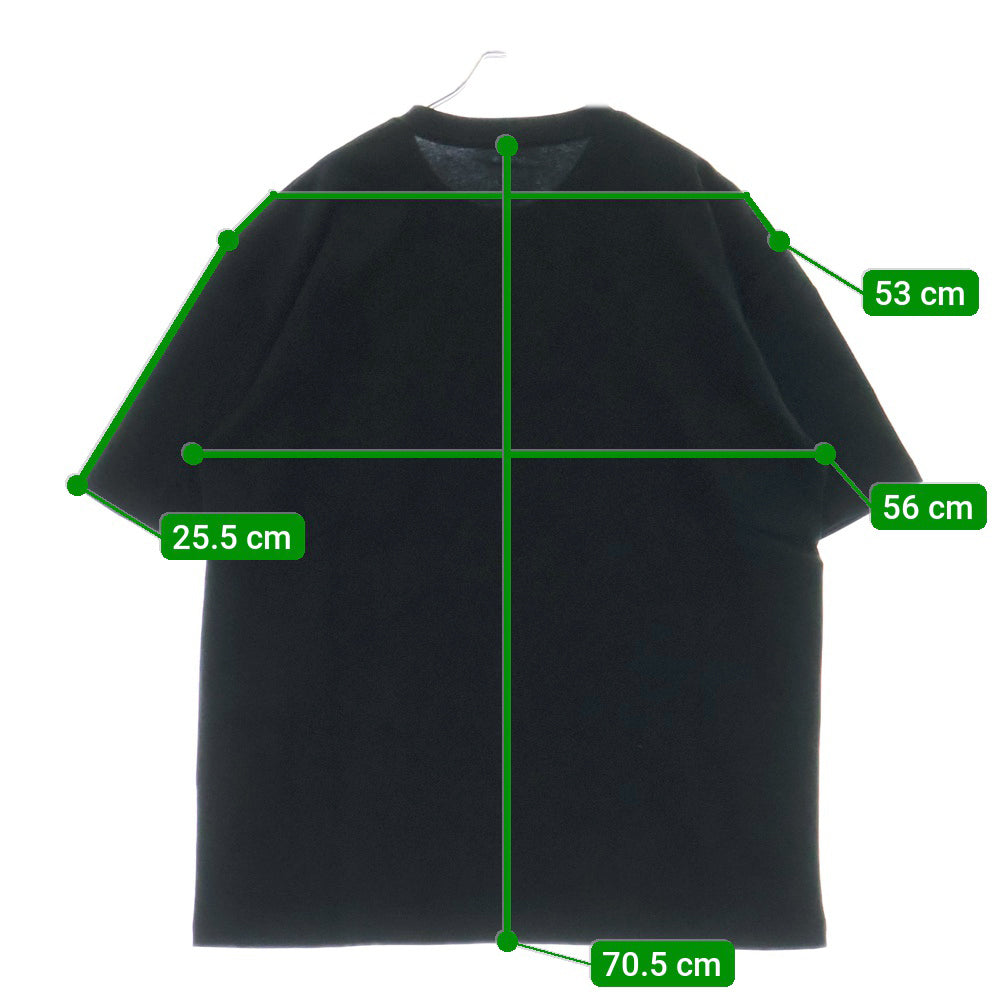 NEIGHBORHOOD(ネイバーフッド) 23SS ×YOHJI YAMAMOTO ヨウジヤマモト ロゴ プリントTシャツ ブラック