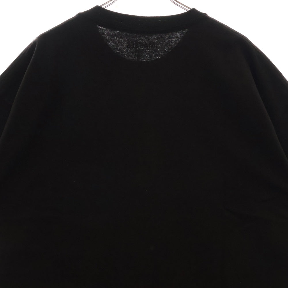 MASSES(マシス) T-SHIRT SKULL2 スカルプリント 半袖Tシャツ ブラック