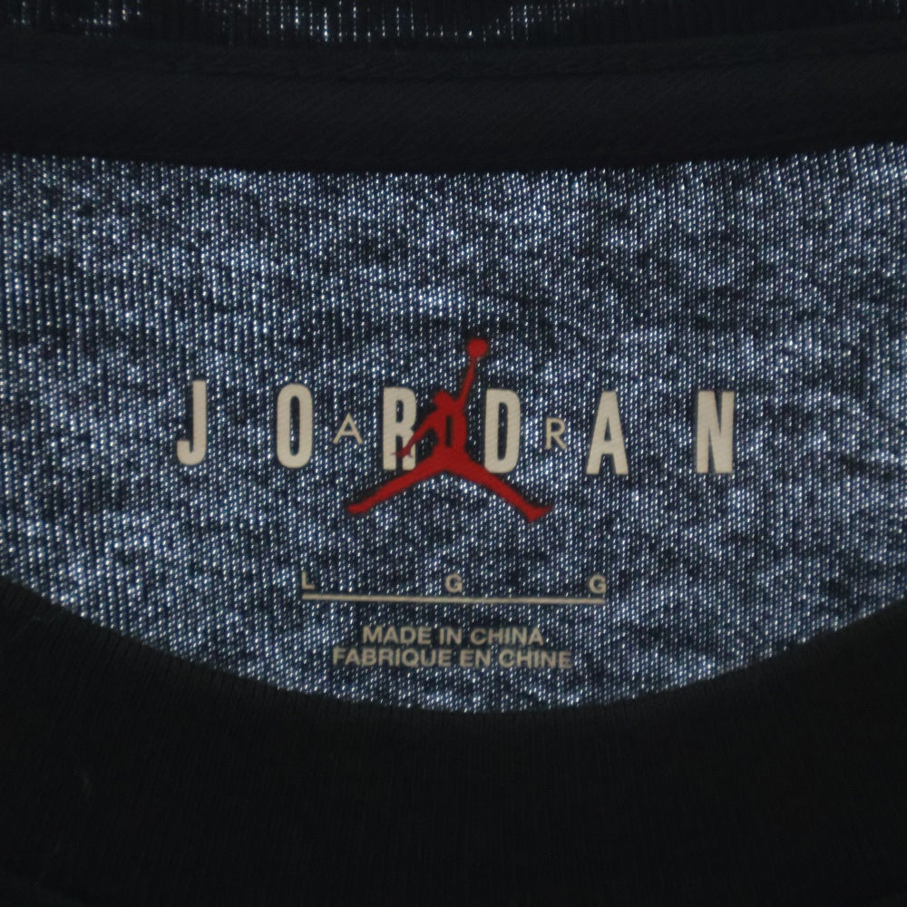 JORDAN BRAND(ジョーダンブランド) エアジョーダン1 ハイシカゴ プリント Tシャツ カットソー 半袖 クルーネックTシャツ FD0536-010 ブラック