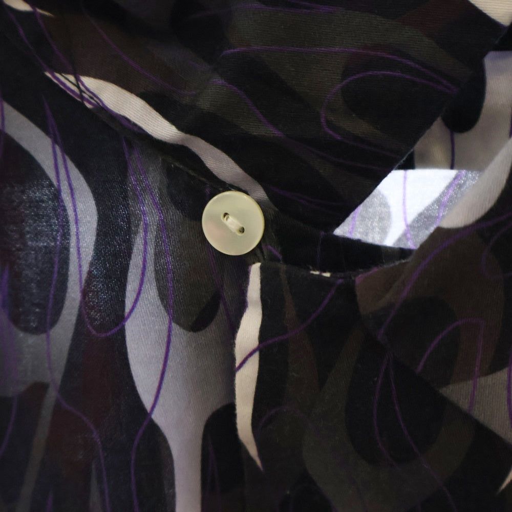 MASSES(マシス) SHIRT S/S FIRE ファイヤーパターン 半袖シャツ グレー