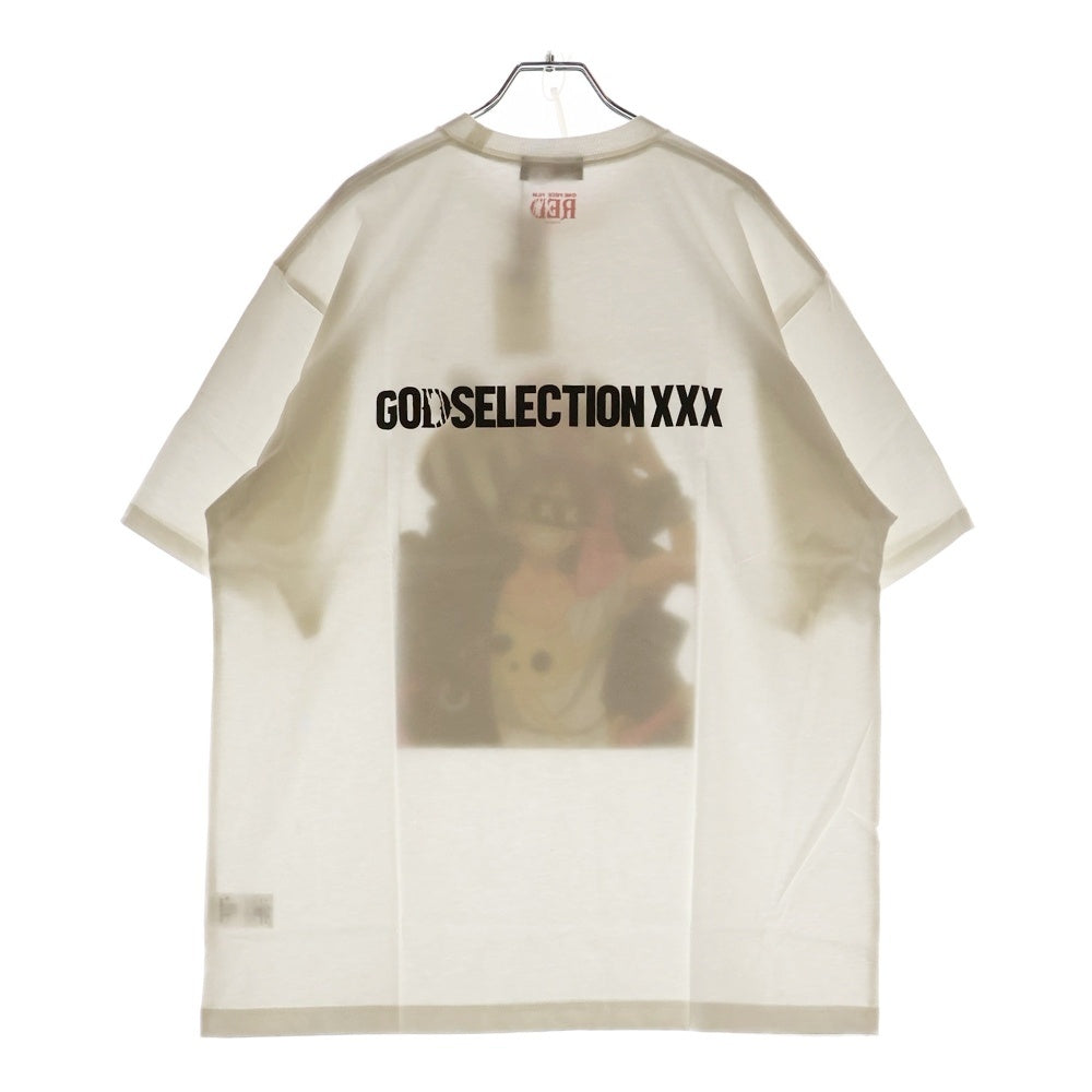 GOD SELECTION XXX(ゴッドセレクショントリプルエックス) ×ONE PIECE ワンピース ルフィ プリントTシャツ GX-S22-OPST-02 ブラック