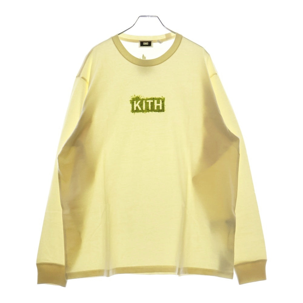 KITH(キス) Treats Matcha LS Tee 抹茶 ボックスロゴ カットソー KHT030049-104 ホワイト