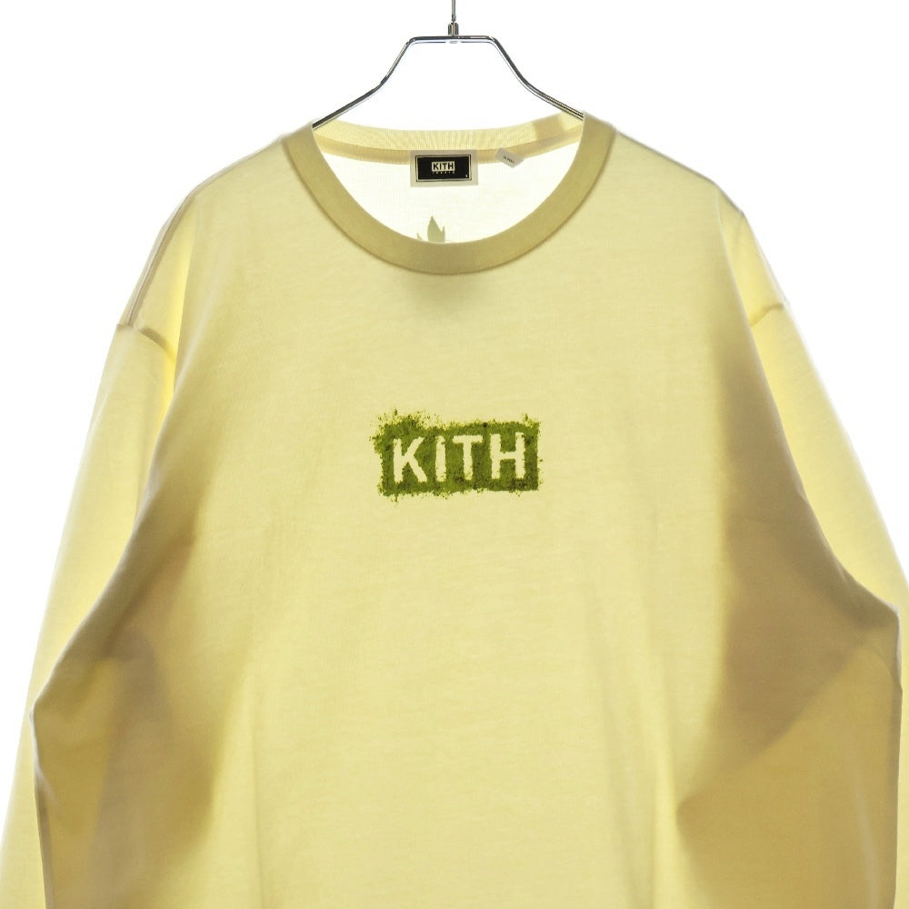 KITH(キス) Treats Matcha LS Tee 抹茶 ボックスロゴ カットソー KHT030049-104 ホワイト