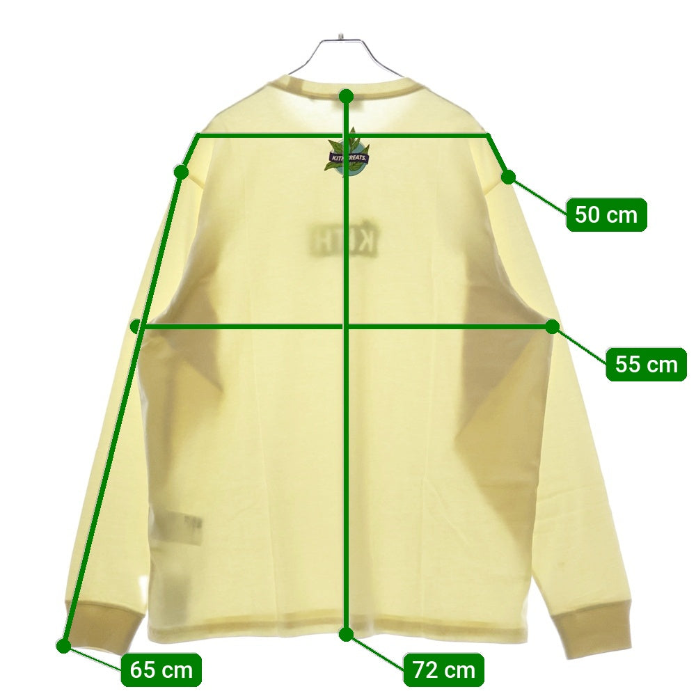 KITH(キス) Treats Matcha LS Tee 抹茶 ボックスロゴ カットソー KHT030049-104 ホワイト