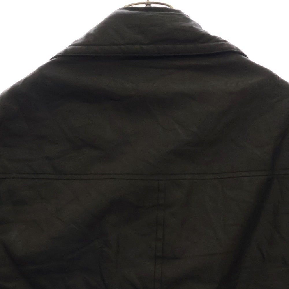 CHROME HEARTS(クロムハーツ) GABBA リネン ダブルライダースジャケット ダガージップ クロスボールボタン ブラック