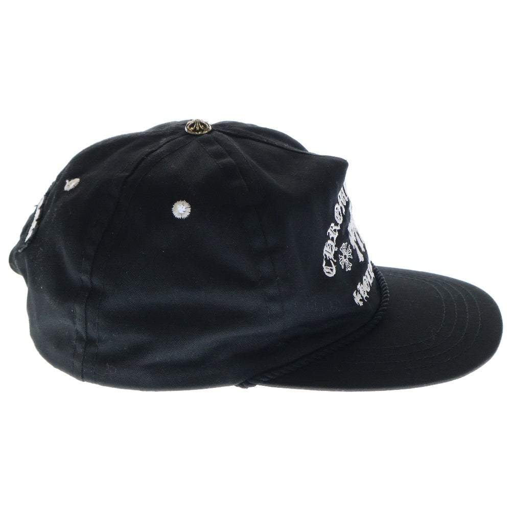 CHROME HEARTS(クロムハーツ) GAS STATION CAP セメタリークロス刺繍 ガスステーションキャップ 帽子 ブラック