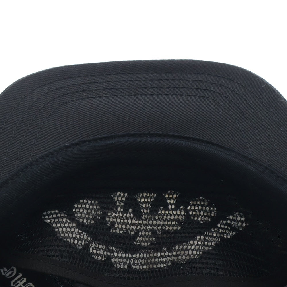 CHROME HEARTS(クロムハーツ) GAS STATION CAP セメタリークロス刺繍 ガスステーションキャップ 帽子 ブラック