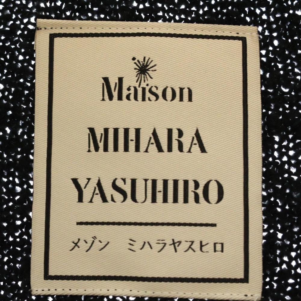 MAISON MIHARAYASUHIRO(メゾンミハラヤスヒロ) 24SS Knit Cardigan ヴィンテージ加工 ニットカーディガン ブラック C12CD511