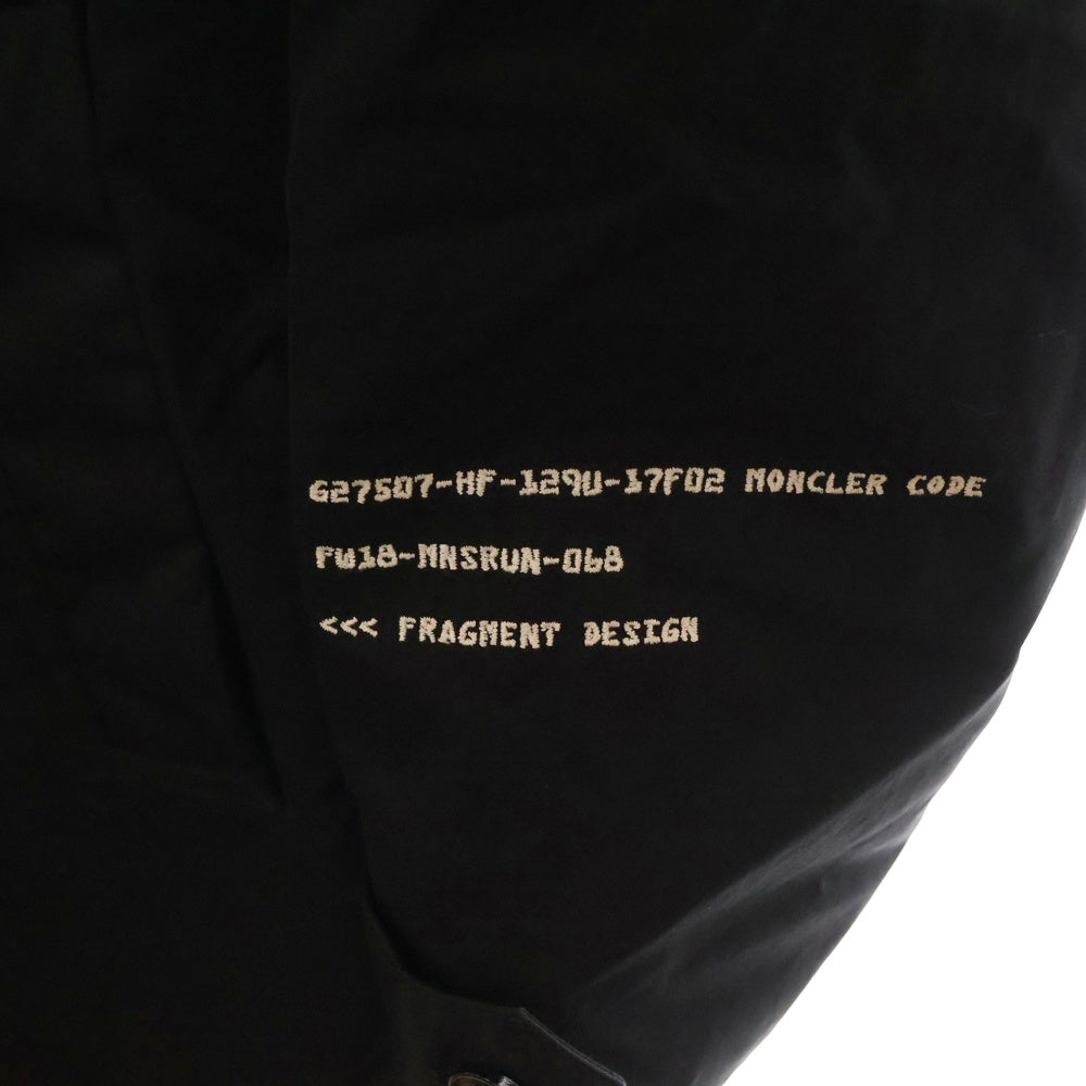 MONCLER GENIUS(モンクレール ジーニアス) 18AW ×FRAGMENT VALLOR フラグメントコラボ ステンカラーダウンコート ブラック D209U4230250