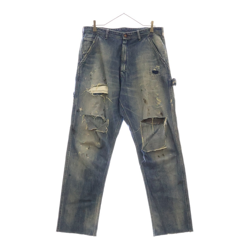 SAINT MICHAEL(セントマイケル) DENIM PANTS PAINTER ヴィンテージ加工 デニムペインターパンツ インディゴ SM-YS8-0000-051