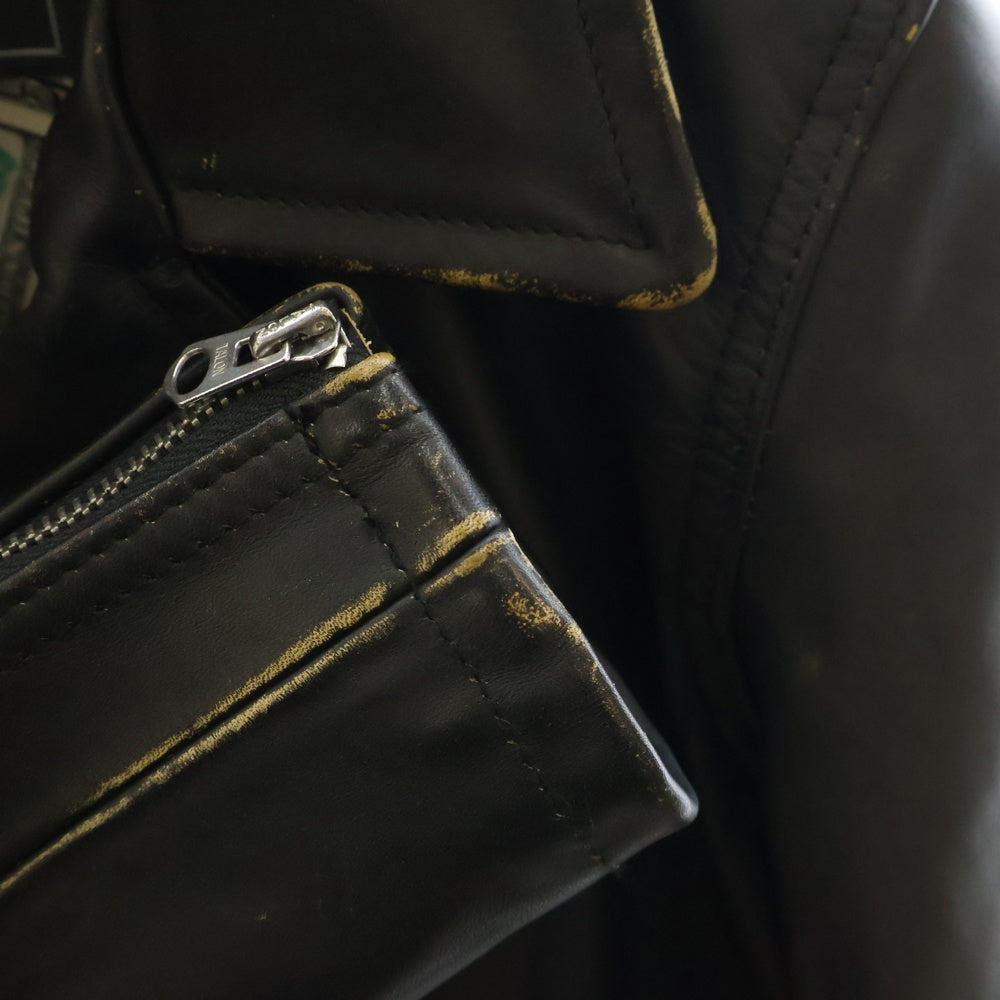 SCHOTT(ショット) 110周年限定 ONESTAR RIDERS 110TH LIMITED ワンスター レザー ダブルライダース ライダースジャケット 7823250078 ブラック