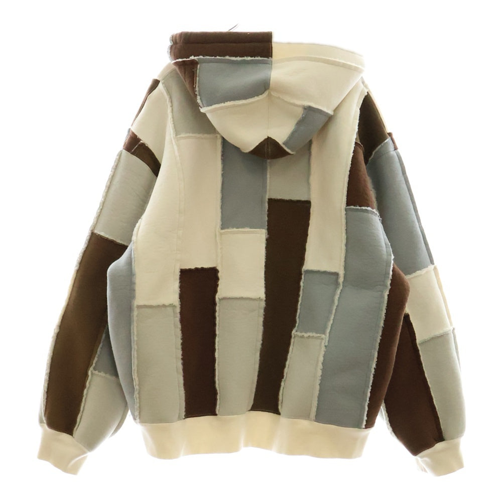 SUPREME(シュプリーム) 23AW Faux Shearling Zip Up Hooded Sweatshirt ファーシアリングジップアップパーカー アイボリー